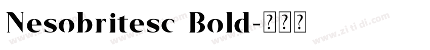 Nesobritesc Bold字体转换